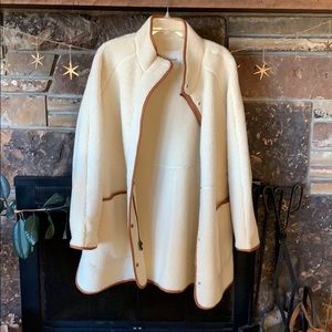 Madewell fleece coat, perfect condition